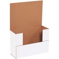 Box Packaging Corrugated Easy-Fold Mailers, 9-5/8"L x 6-5/8"W x 3-1/2"H, White M963BF